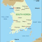 The layout of the Koreas